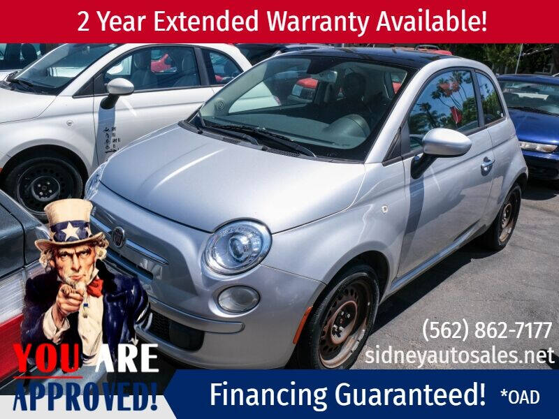 Silver 2012 FIAT 500 Pop Pop 2dr Hatchback 1