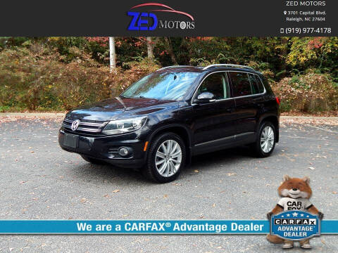 2015 Volkswagen Tiguan for sale at Zed Motors in Raleigh NC