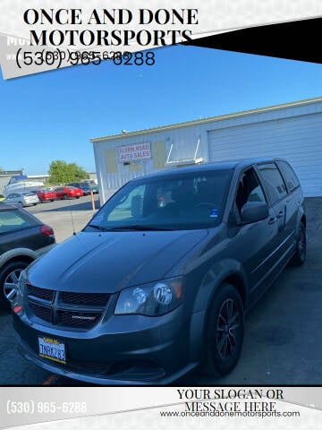 2015 Dodge Grand Caravan for sale at Once and Done Motorsports in Chico CA