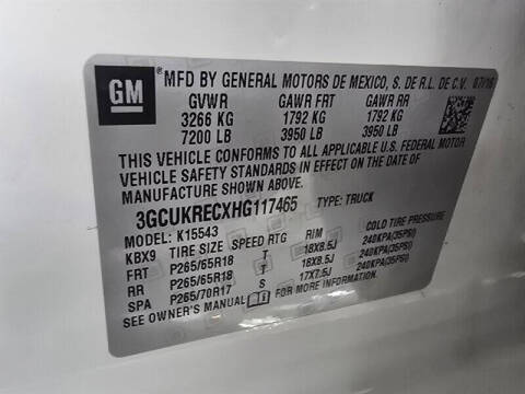 2017 Chevrolet Silverado 1500