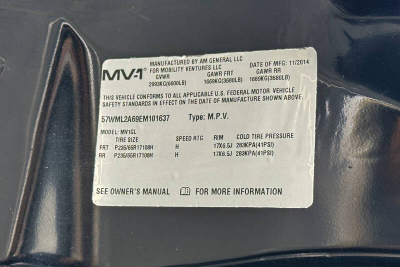 2014 AM General MV-1