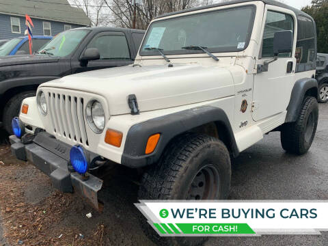 1998 Jeep Wrangler for sale at Connecticut Auto Wholesalers in Torrington CT