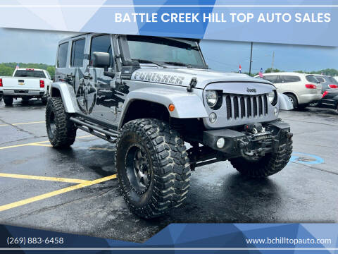 2016 Jeep Wrangler Unlimited for sale at Battle Creek Hill Top Auto Sales in Battle Creek MI