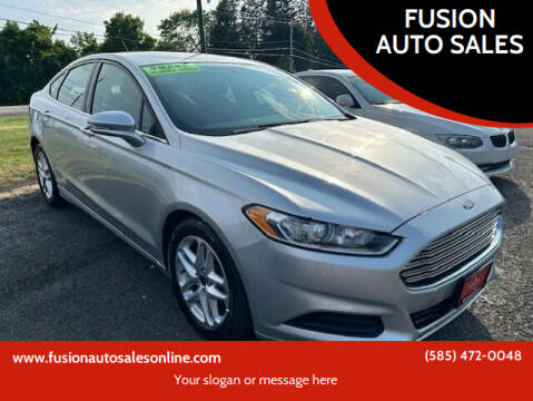 2016 Ford Fusion for sale at FUSION AUTO SALES in Spencerport NY