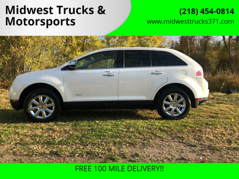 2007 Lincoln MKX for sale at Midwest Trucks & Motorsports in Merrifield MN