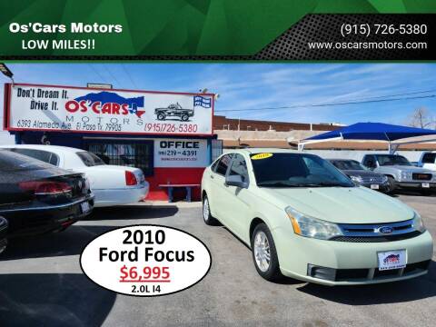 2010 Ford Focus for sale at Os'Cars Motors in El Paso TX