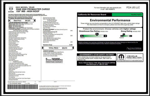 2023 RAM ProMaster 2500 159 WB