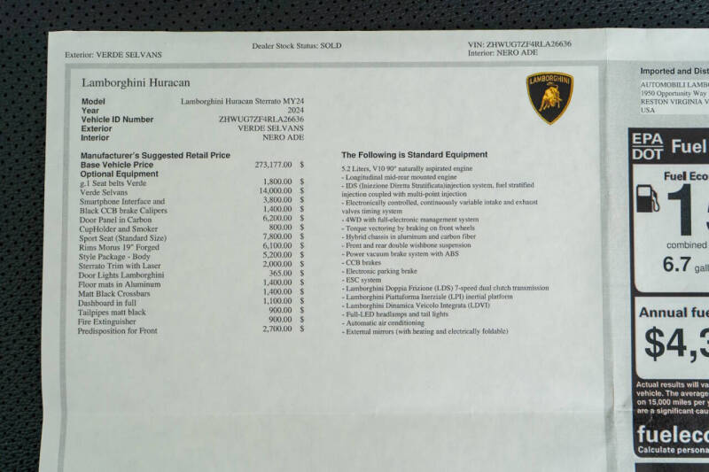 2024 Lamborghini Huracan Sterrato