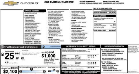 2025 Chevrolet Blazer LT