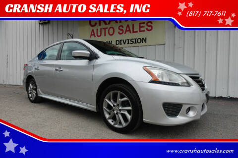 2014 Nissan Sentra for sale at CRANSH AUTO SALES, INC in Arlington TX