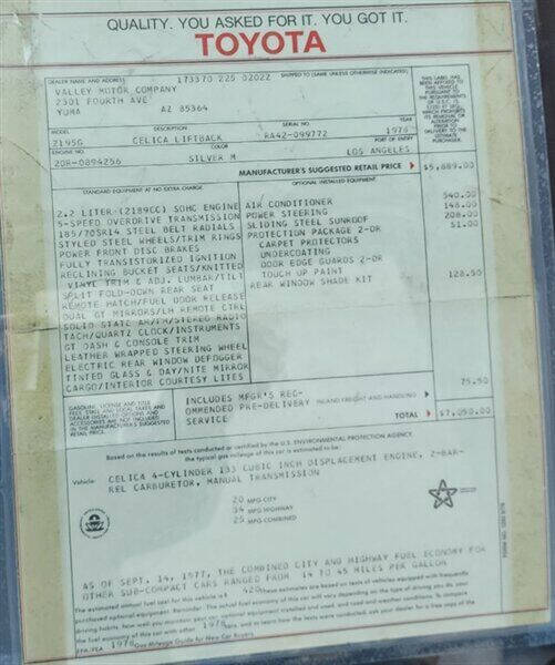 1978 Toyota Celica