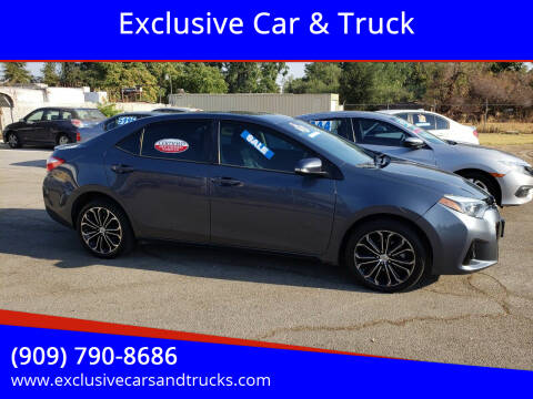 2014 Toyota Corolla for sale at Exclusive Car & Truck in Yucaipa CA