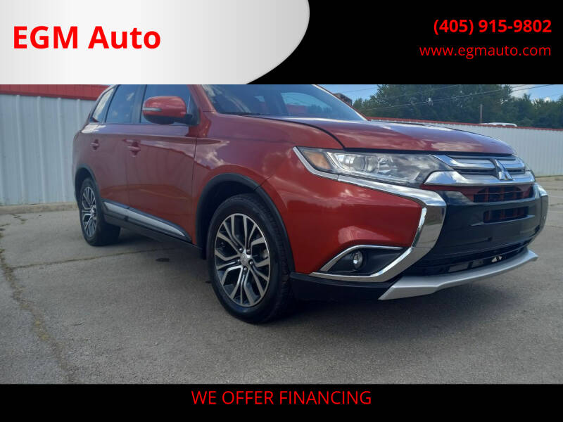 2016 Mitsubishi Outlander for sale at EGM Auto in Midwest City OK