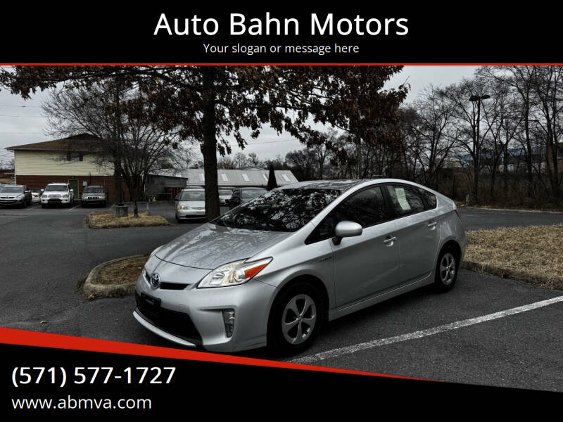 2012 Toyota Prius for sale at Auto Bahn Motors in Winchester VA