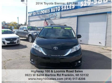 2014 Toyota Sienna for sale at Highway 100 & Loomis Road Sales in Franklin WI