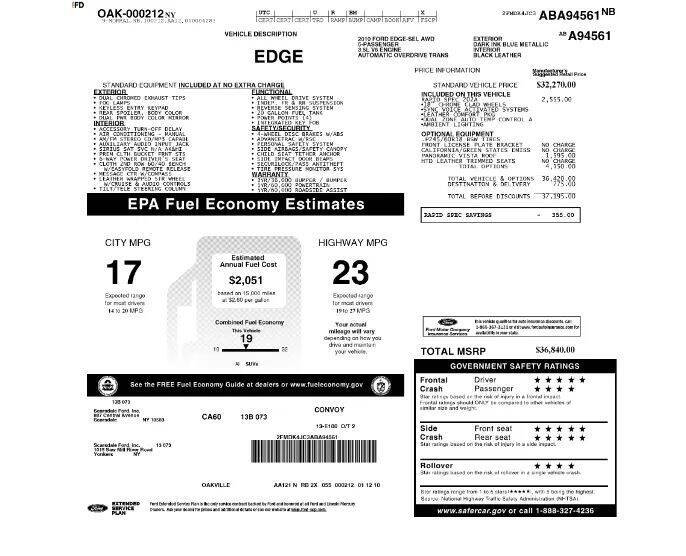 2010 Ford Edge SEL