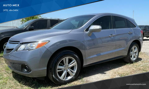2015 Acura RDX for sale at AUTO-MEX in Caddo Mills TX
