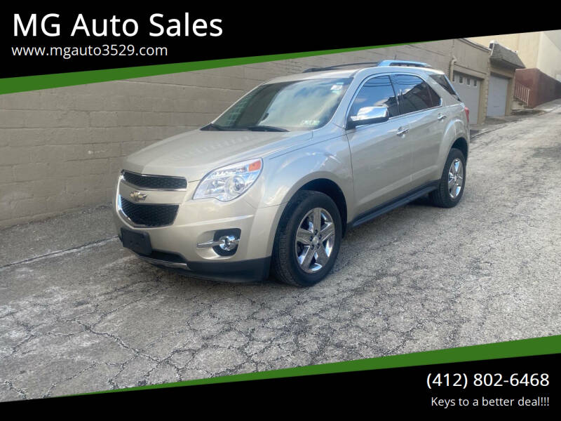 2014 Chevrolet Equinox for sale at MG Auto Sales in Pittsburgh PA