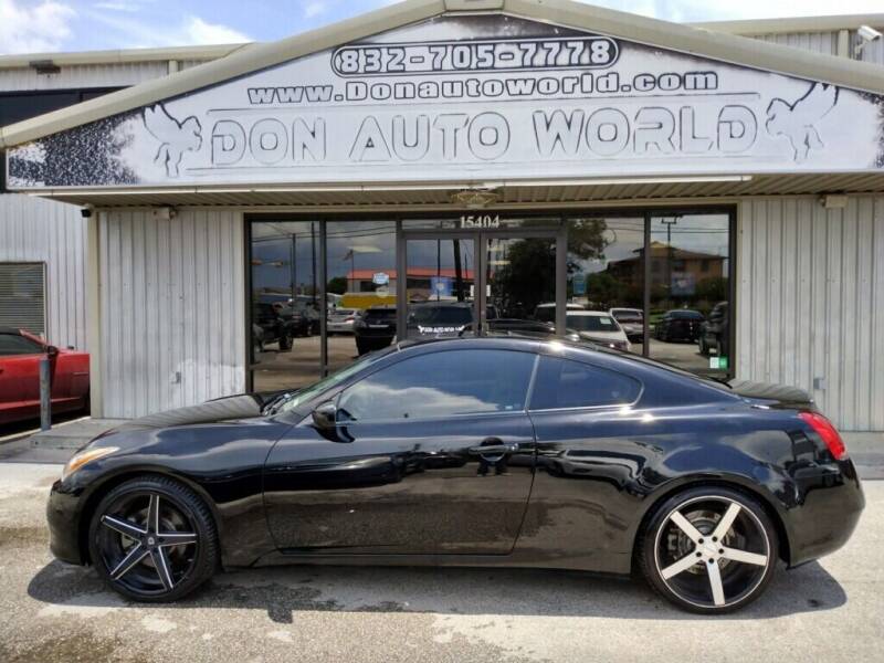 2008 Infiniti G37 for sale at Don Auto World in Houston TX