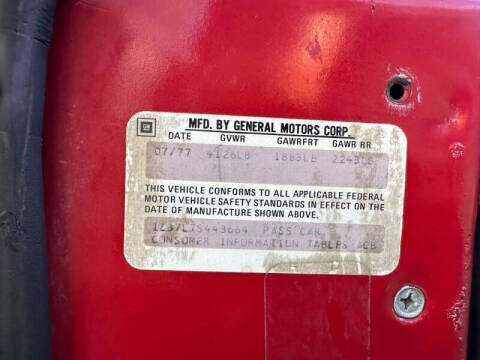 1977 Chevrolet Corvette