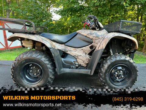 2012 Honda PLOW Rancher 420 ES for sale at WILKINS MOTORSPORTS in Brewster NY