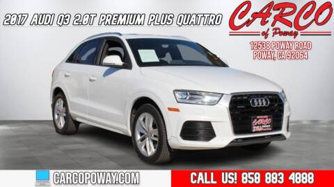 2017 Audi Q3 for sale at CARCO SALES & FINANCE - CARCO OF POWAY in Poway CA