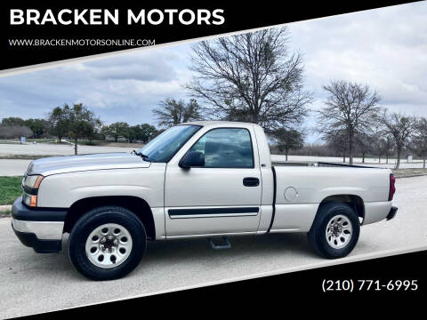 2006 Chevrolet Silverado 1500 for sale at BRACKEN MOTORS in San Antonio TX