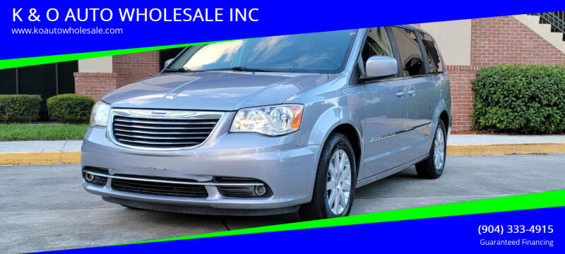 2014 Chrysler Town and Country for sale at K & O AUTO WHOLESALE INC in Jacksonville FL