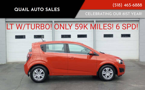 2013 Chevrolet Sonic for sale at Quail Auto Sales in Albany NY