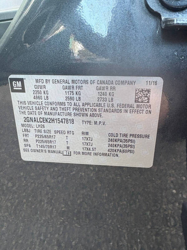 2017 Chevrolet Equinox LT