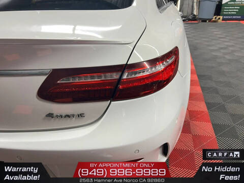 2018 Mercedes-Benz E-Class E 400 4MATIC