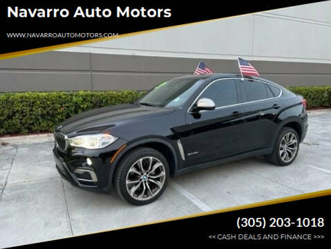 2019 BMW X6 for sale at Navarro Auto Motors in Hialeah FL