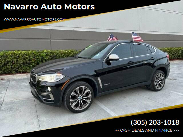 2019 BMW X6 for sale at Navarro Auto Motors in Hialeah FL