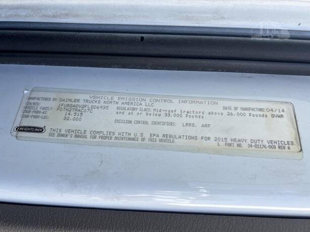 2015 Freightliner Cascadia