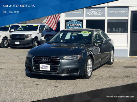 2016 Audi A6 for sale at 810 AUTO MOTORS in Abington MA