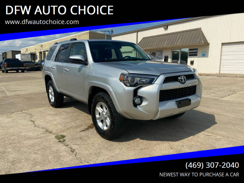 2019 Toyota 4Runner for sale at DFW AUTO CHOICE in Dallas TX