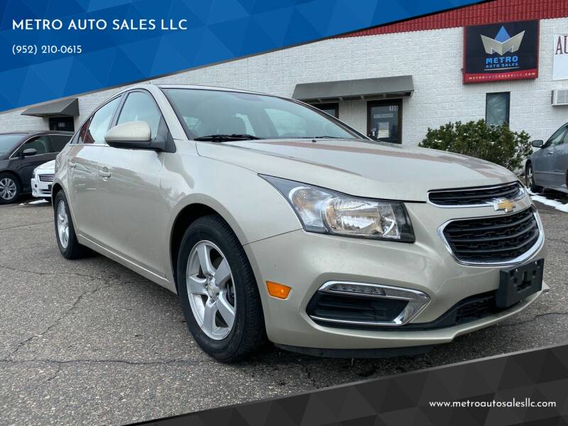 2015 Chevrolet Cruze for sale at METRO AUTO SALES LLC in Lino Lakes MN