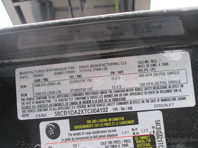 2026 BWISE Dump DTR510LP-7-D