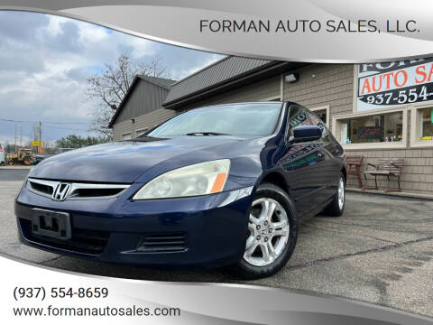 2007 Honda Accord for sale at FORMAN AUTO SALES, LLC. in Franklin OH