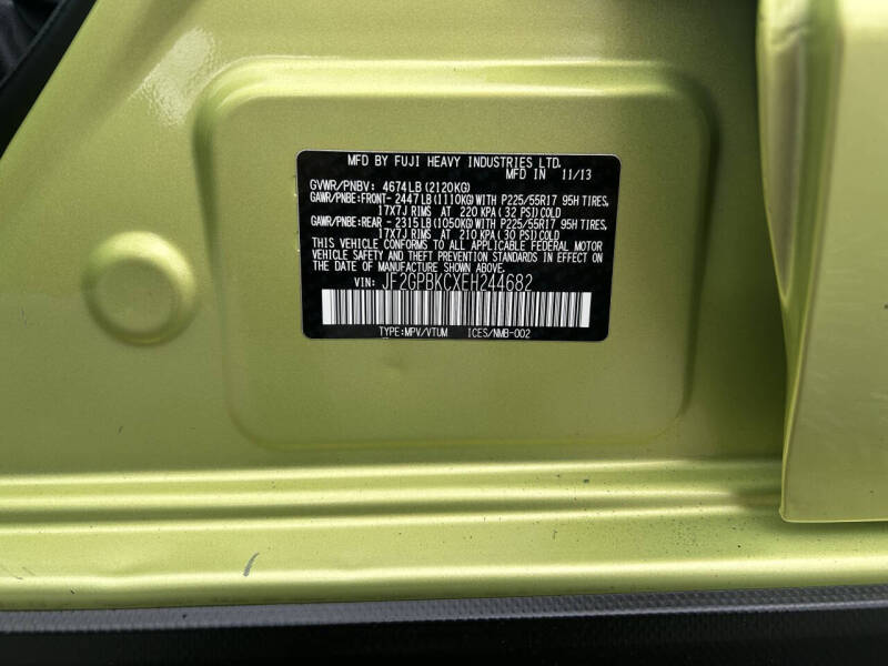 2014 Subaru XV Crosstrek Hybrid Touring