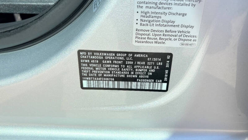 2015 Volkswagen Passat 1.8T SE