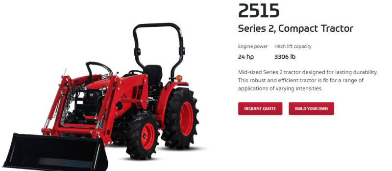 2024 TYM Series 2 2515 for sale at DirtWorx Equipment - TYM Tractors in Woodland WA