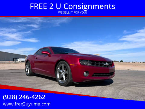 2013 Chevrolet Camaro for sale at FREE 2 U Consignments in Yuma AZ