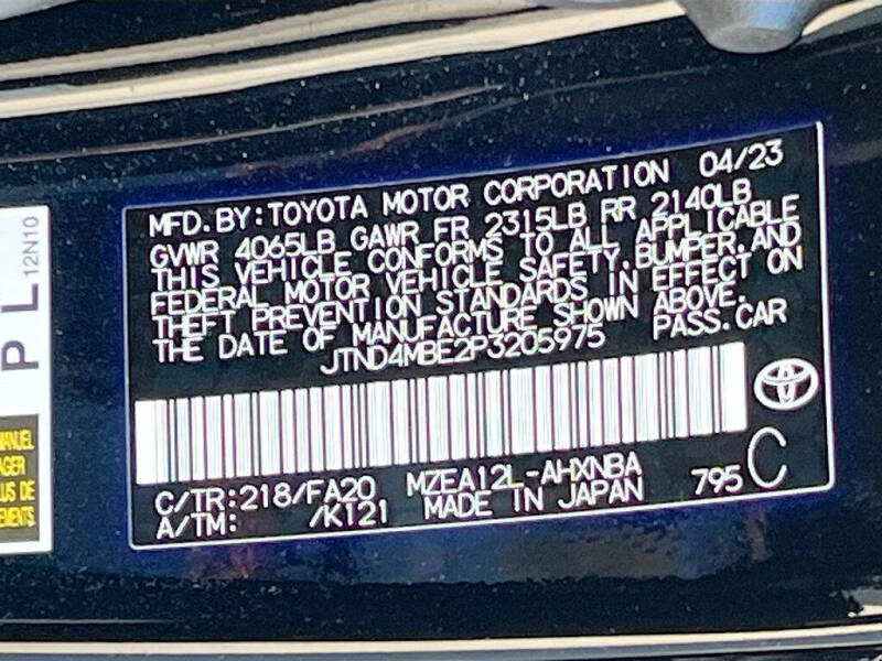 2023 Toyota Corolla Hatchback SE