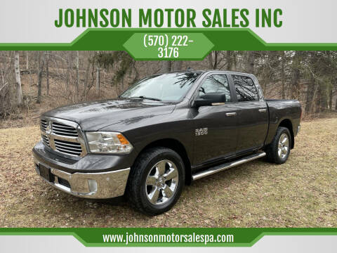 2018 RAM 1500 for sale at JOHNSON MOTOR SALES INC in Lenoxville PA