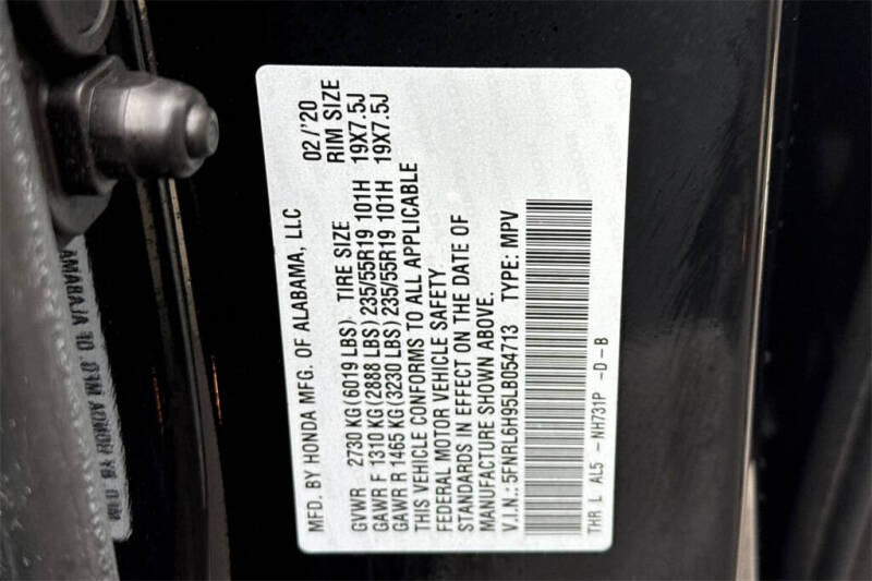 2020 Honda Odyssey Elite