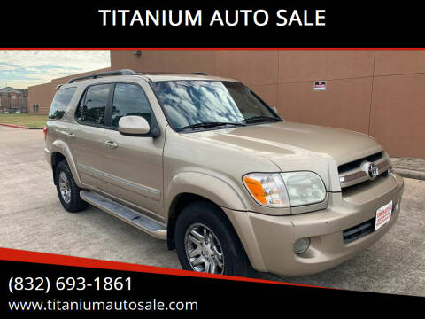 2005 Toyota Sequoia for sale at TITANIUM AUTO SALE in Houston TX