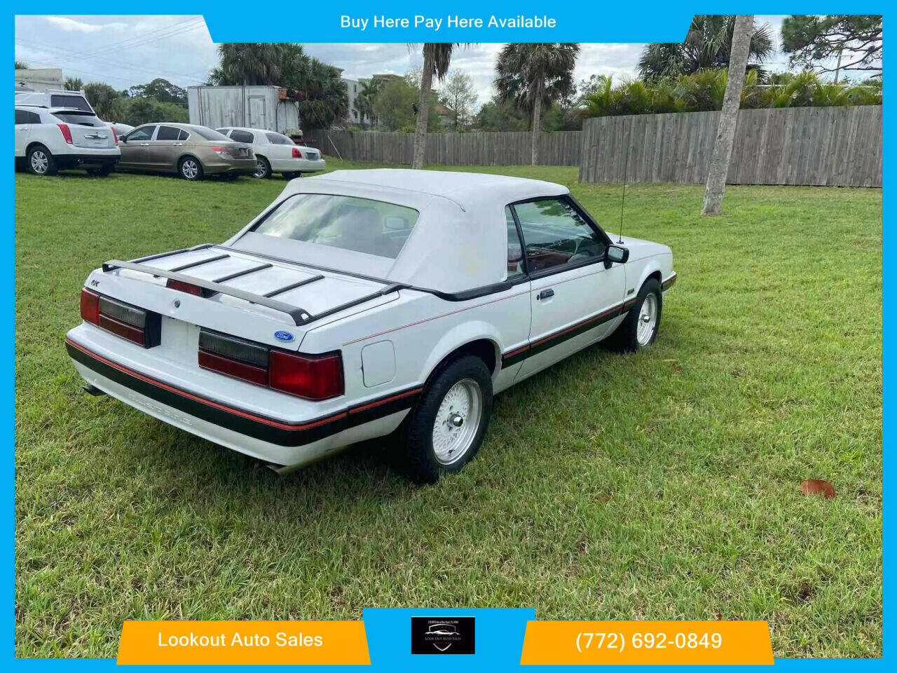 1989 Ford Mustang for sale at Lookout Auto Sales in Stuart, FL