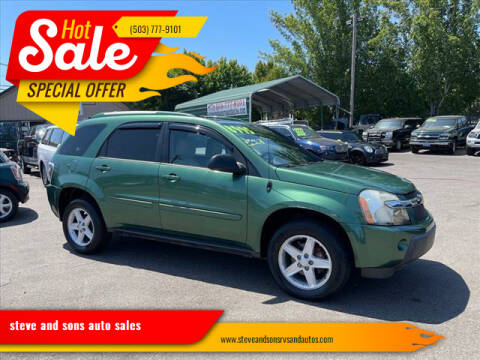 2005 Chevrolet Equinox for sale at steve and sons auto sales - Steve & Sons Auto Sales 2 in Portland OR