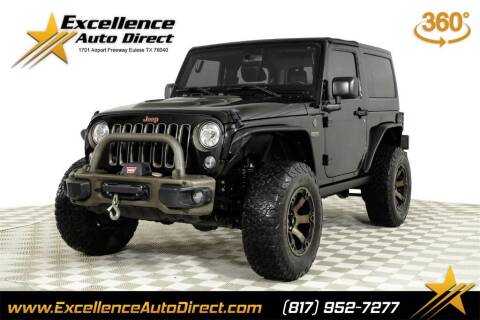 2017 Jeep Wrangler for sale at Excellence Auto Direct in Euless TX